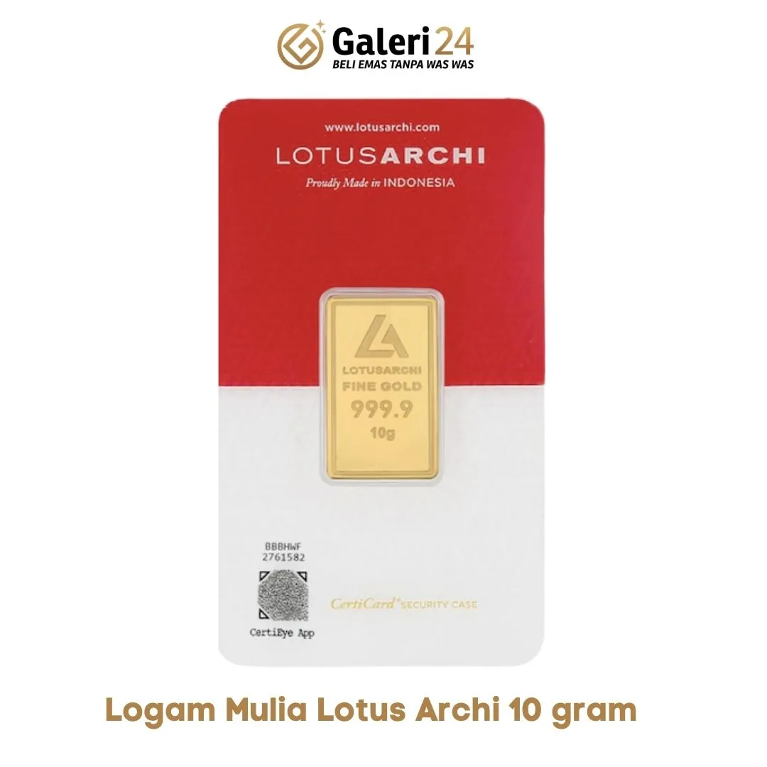 Jual Emas Batangan Lotus Archi Gram Galeri